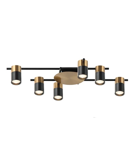 Interior Spot Ceiling 6 Lights with Adjustable Heads TACHE6