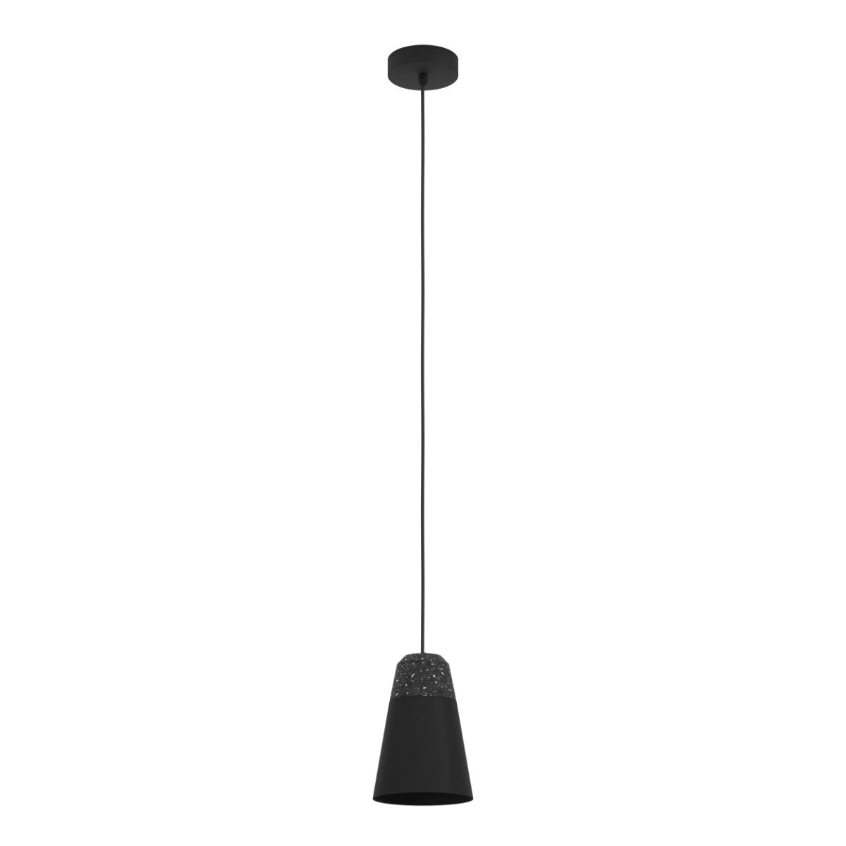 CANTERRAS PENDANT LIGHT 1X40W E27 BLACK WITH TERRAZZO  99544N