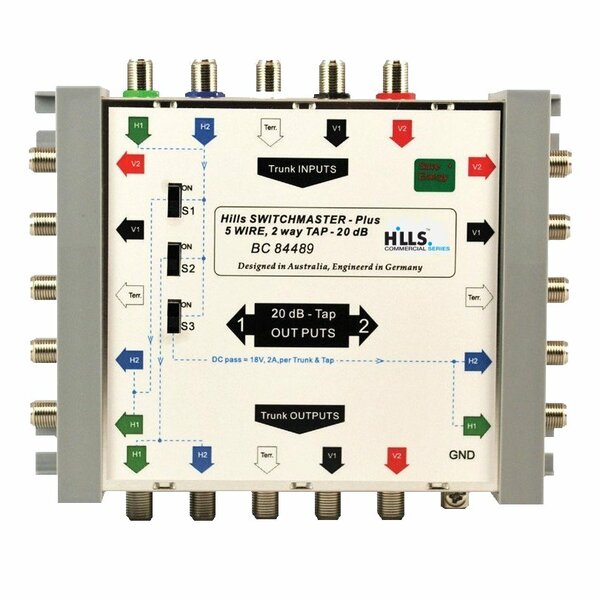 Hills Antenna BC84487 5-Wire, 2-Way 10dB Tap