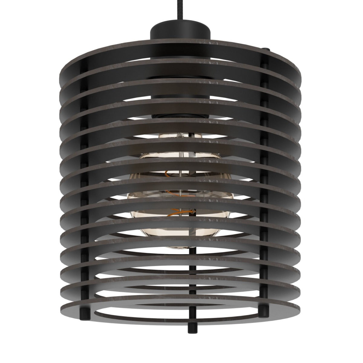 Segovia 3 Light Pendant 4OW E27 Black  900738N