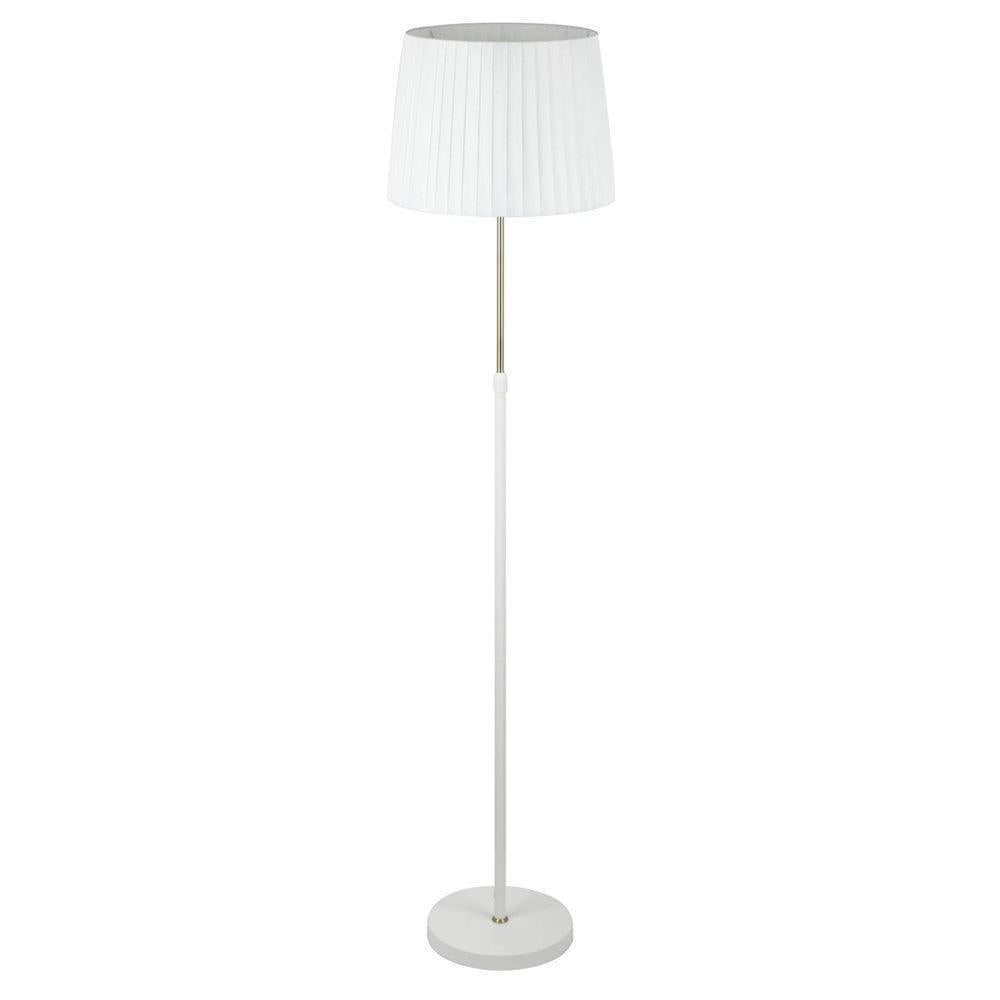 Crecer Adjustable Floor Lamp – Elegant Fabric Shade with Height‑Adjustable Design