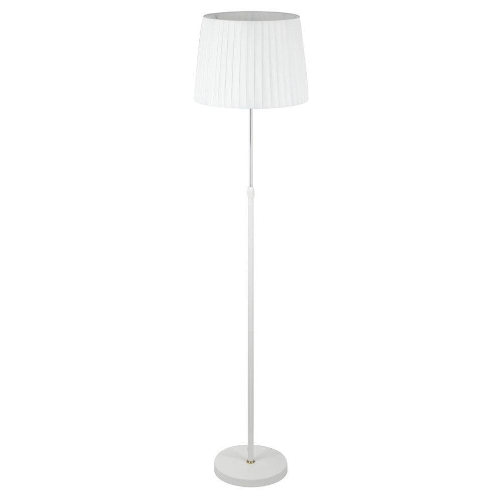 Crecer Adjustable Floor Lamp – Elegant Fabric Shade with Height‑Adjustable Design