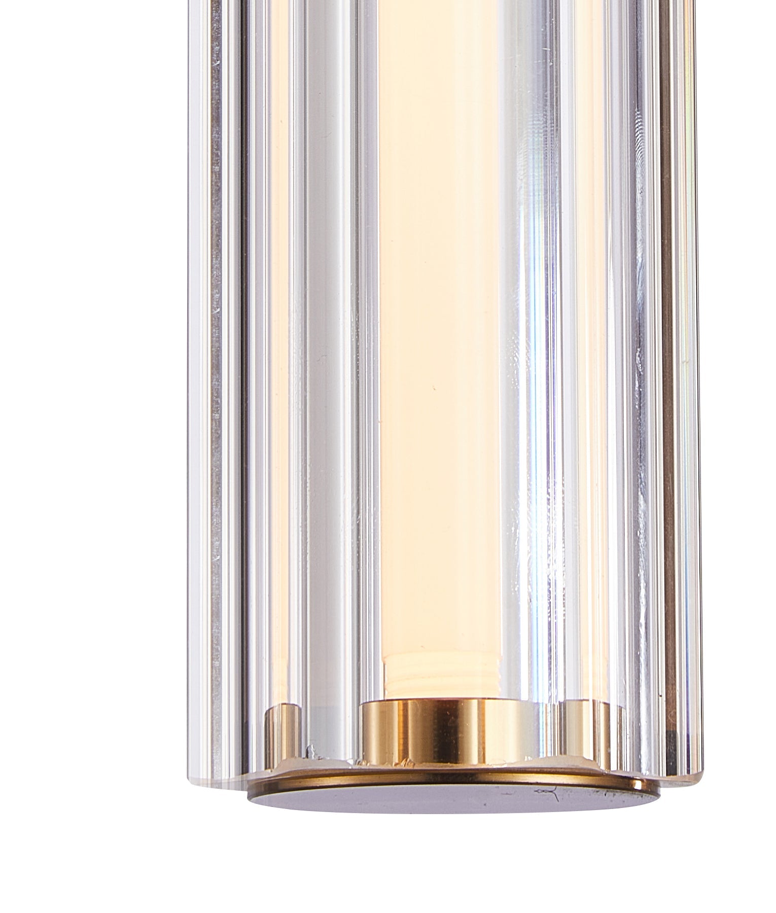 CLA Lighting FRECCIA LED Tri-CCT Glass Curve Cylinder Pendant Light