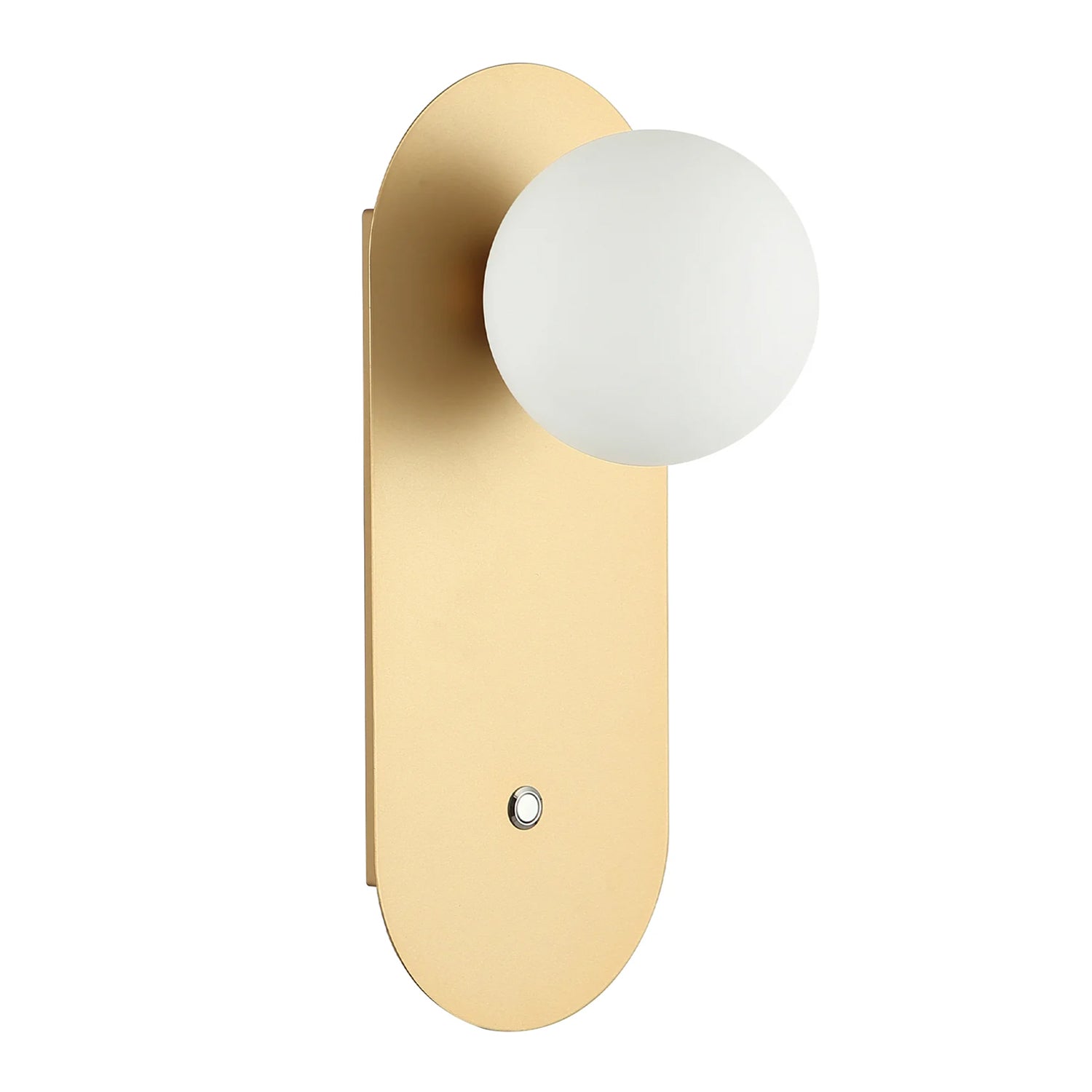Ovalis Indoor Wall Light with Switch – Gold, Black, White Finish