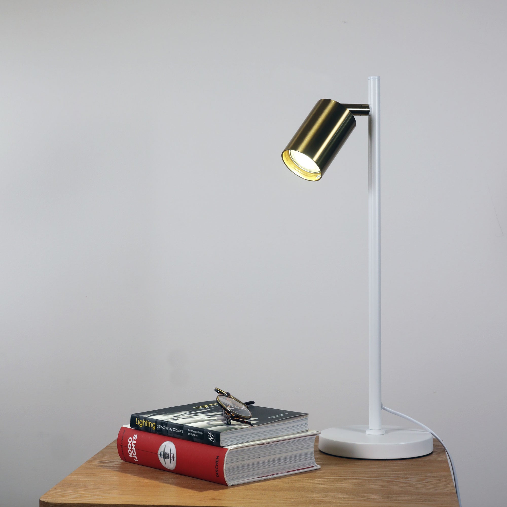 Stylux Lighting Ponte Desk Lamp Satin Brass