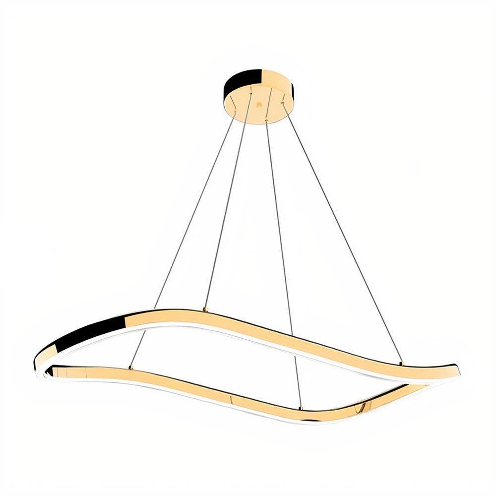 Solara LED Pendant Light with CCT Dimmable Gold Finish