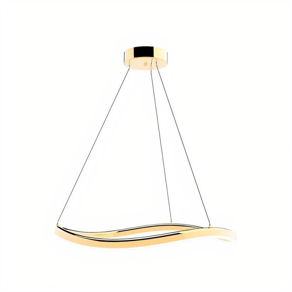 Solara LED Pendant Light with CCT Dimmable Gold Finish
