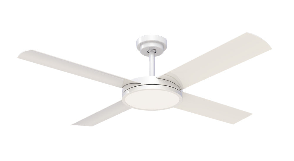 Revolution 3 52" 24W LED Dimmable AC Ceiling Fan White / Cool White - A3183