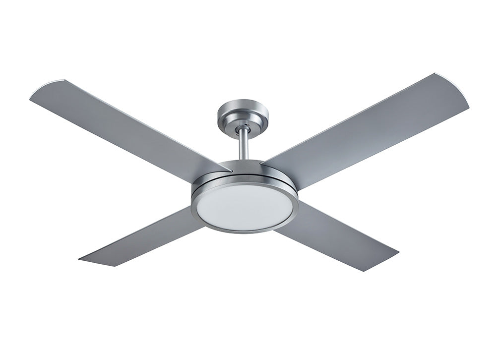 Revolution 3 52" 24W LED Dimmable AC Ceiling Fan Silver / Cool White - A3185