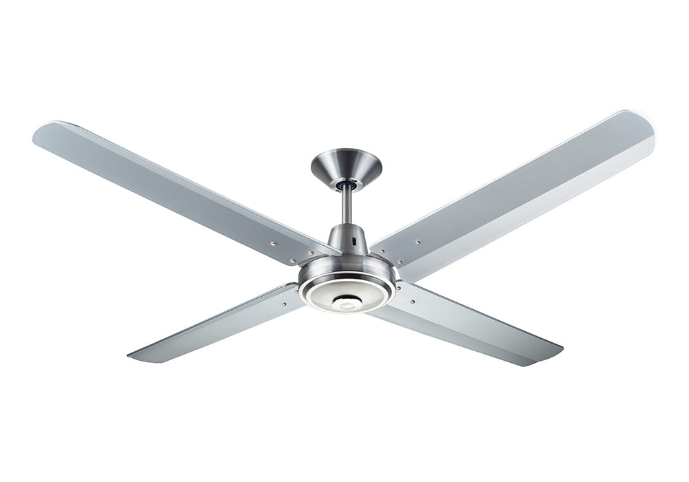 Typhoon M3 56" AC Ceiling Fan Brushed Chrome with Moulded Blades - A3425
