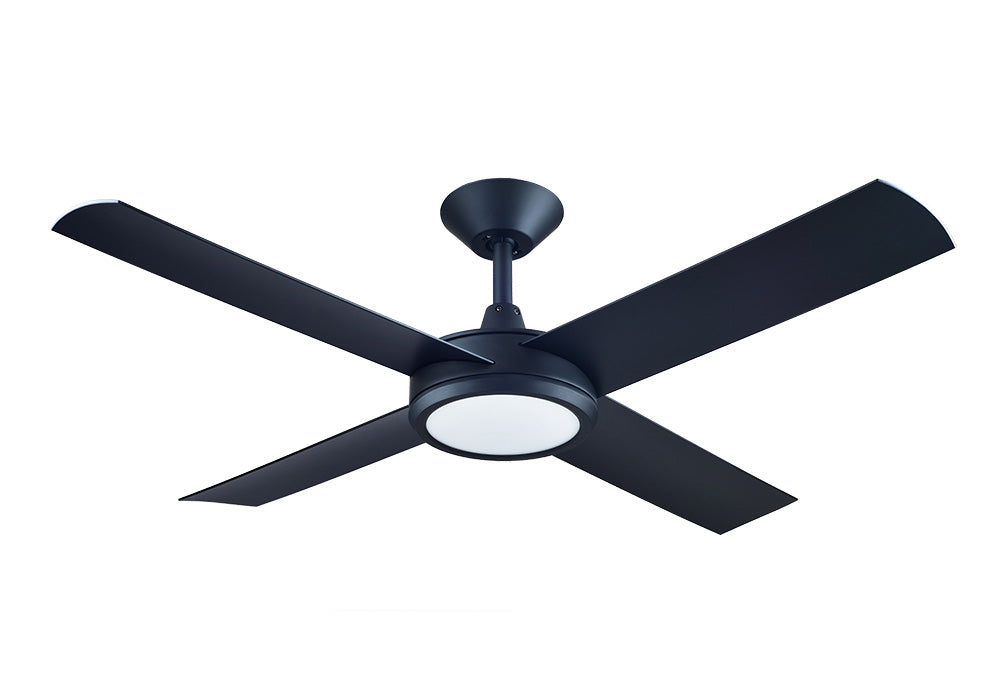 Concept 3 52" 24W LED Dimmable AC Ceiling Fan Matt Black / Cool White - A3507