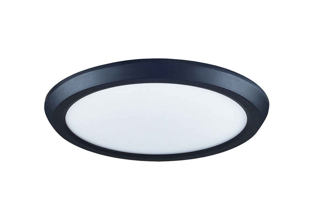 Concept 3 24W Dimmable LED Ceiling Fan Light Kit Matt Black / Cool White - A3513
