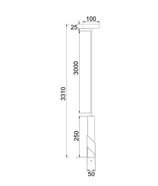 GOLDA Interior Tube with Brass Highlight Pendant Lights GOLDA2