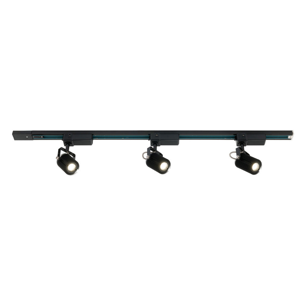 Mercator Mast 3 Light LED Track Light Black -A92093BLK
