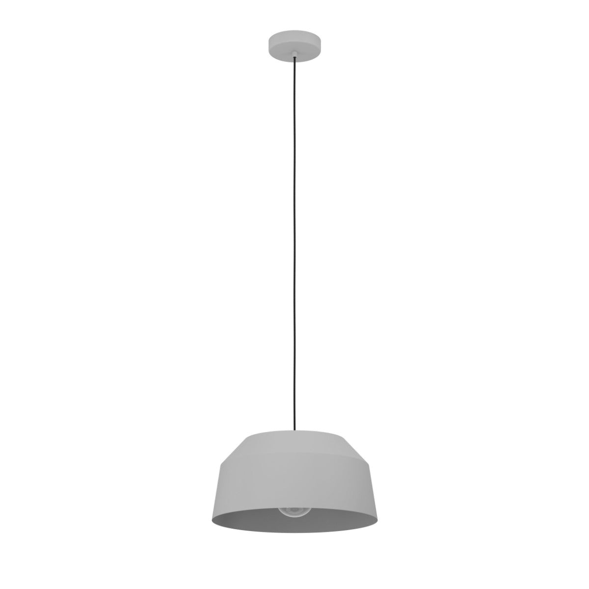 CONTRISA PENDANT LIGHT 1X40W E27 GREY 380MM 900379N