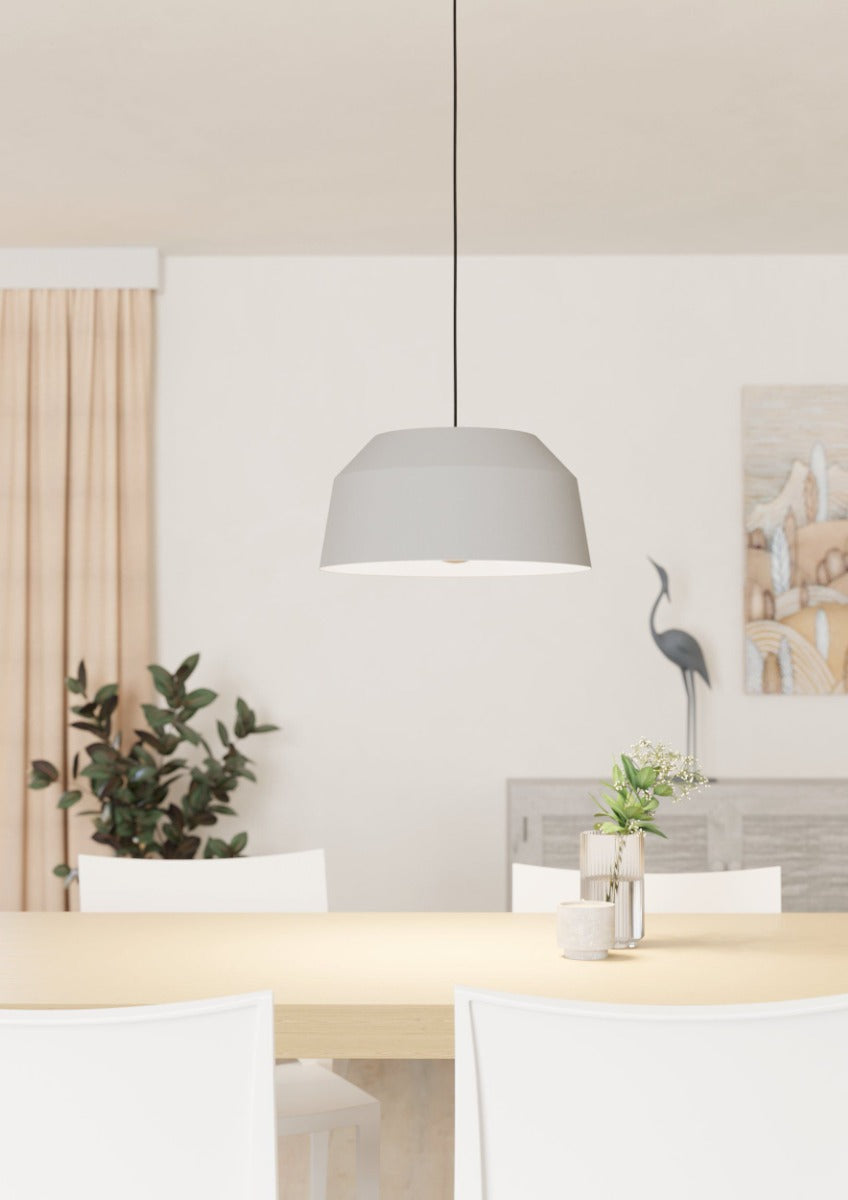 CONTRISA PENDANT LIGHT 1X40W E27 GREY 520MM  900381N