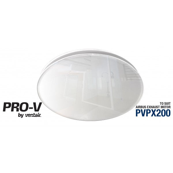 Airbus 200 Round White Glass Panel Fascia - ABGGP200WH-RD