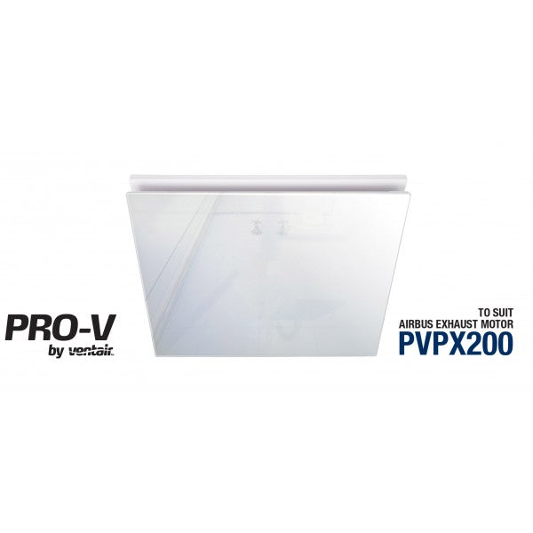 Airbus 200 Square White Glass Panel Fascia - ABGGP200WH-SQ