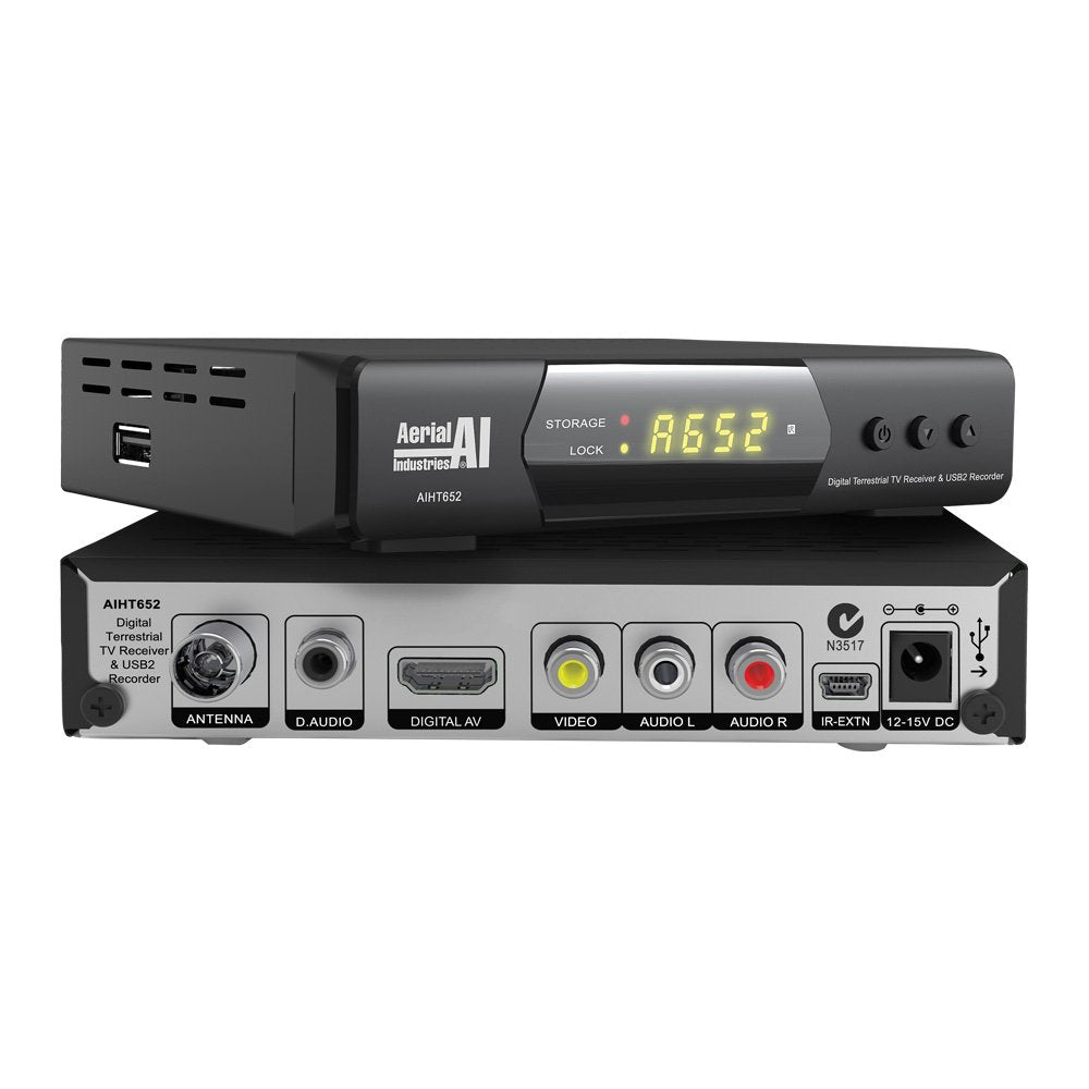 HD SET TOP BOX WITH USB RECORER AERIAL INDUSTRIES - AIHT652