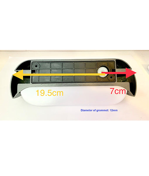 Aken 13W LED Exterior Surface Mounted Wall Light White - AKEN2
