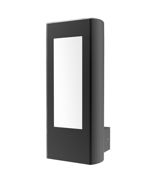 AMUN Exterior LED Matt Black Rectangular Surface Mounted Wall Light IP54- AMUN1 