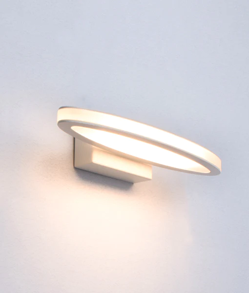 ATHENS LED Interior Matte White Oval 1 Way Wall Light- ATHENSG2