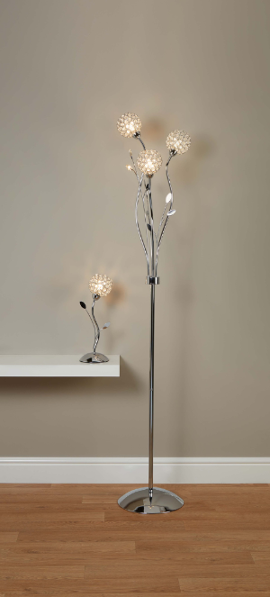 Elegant Floral Floor Lamp AU3573-CC