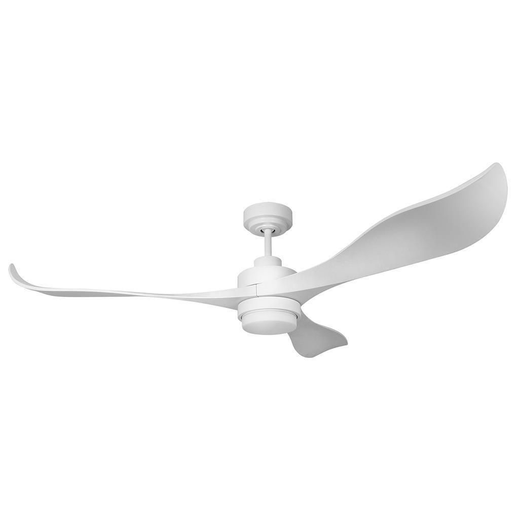 AVATAR 56" ABS Blades DC Ceiling Fan & Light - Satin White Finish / White LED