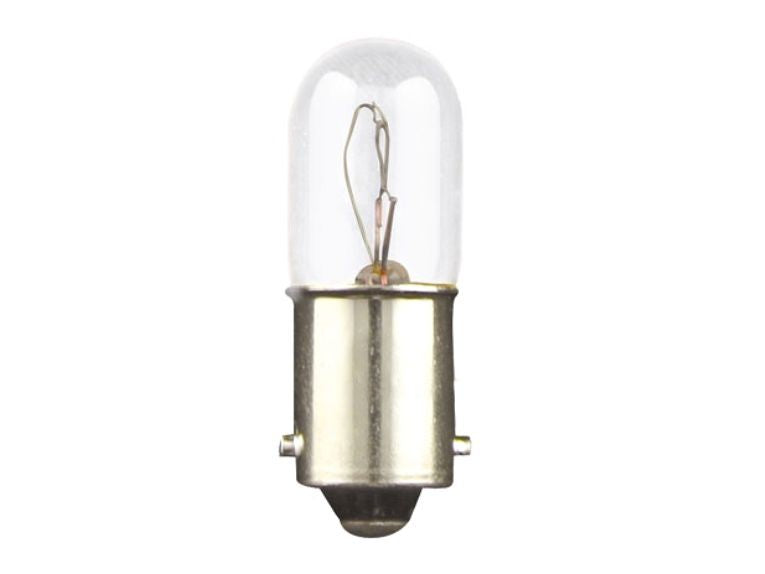 Miniature long-life light bulb with socket BA9s (10x28 mm) for optical signalization. 36V/80mA