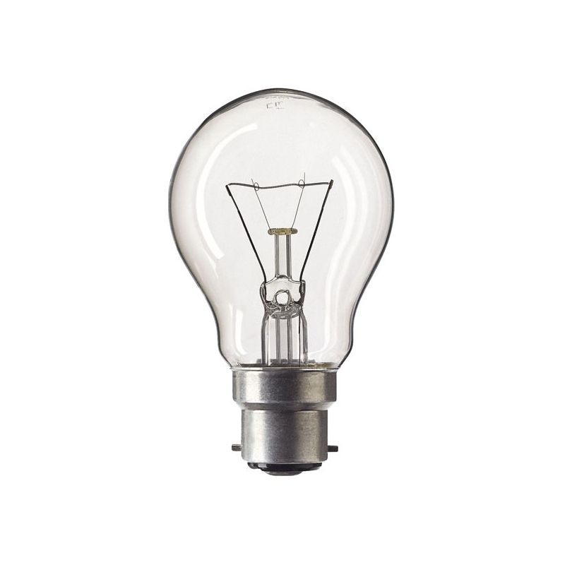 24v 40W Bayonet Globe Clear B22 REINFORCED CONSTRUCTION LAMP