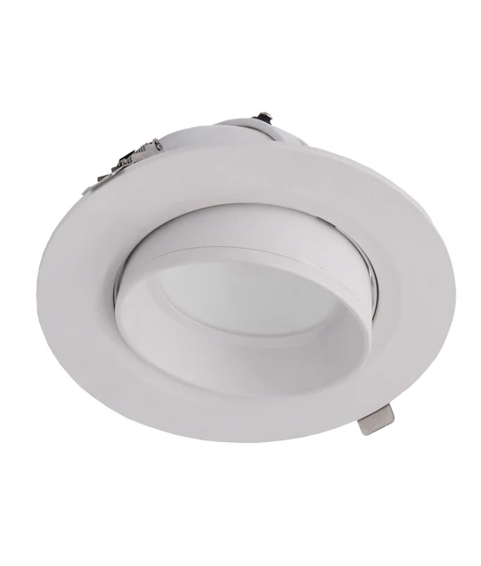 LED Dual Power & Tri-CCT Gimbal White Recessed Shop Lighter SHOPTRI01