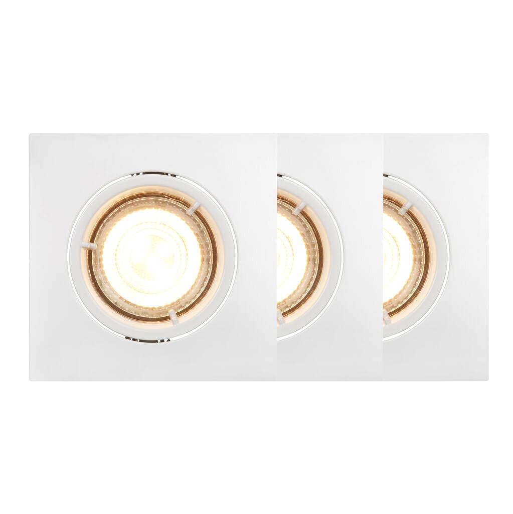 Carina Smart Light Square 3-Kit Built in Metal White - 2015680101