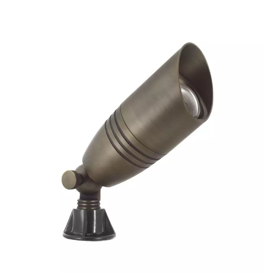 Fremantle 12v MR16 Spotlight Outdoor Brass IP65 Waterproof LED Spike Light Antique Design For Garden Landscaping