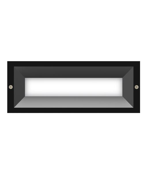 WALL LED 240V RECD Dark Grey Rect BRICK0003 Cla Lighting