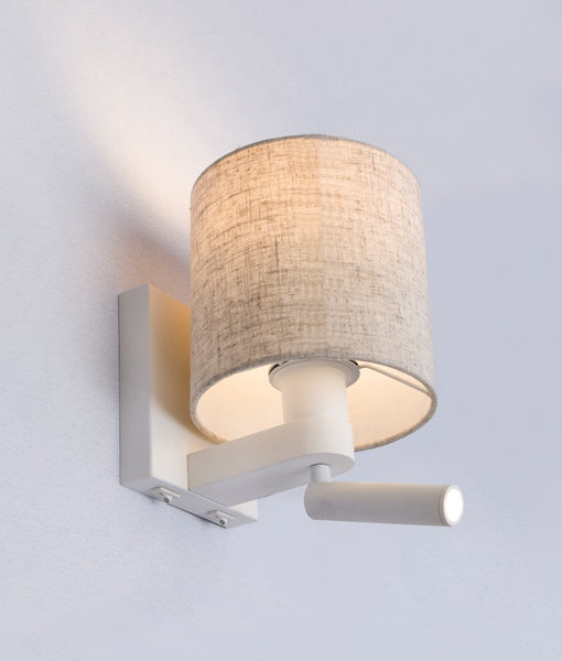WALL INTERNAL S/M ES Adj Matt WH Reading Light BRIGHTON01 Cla Lighting