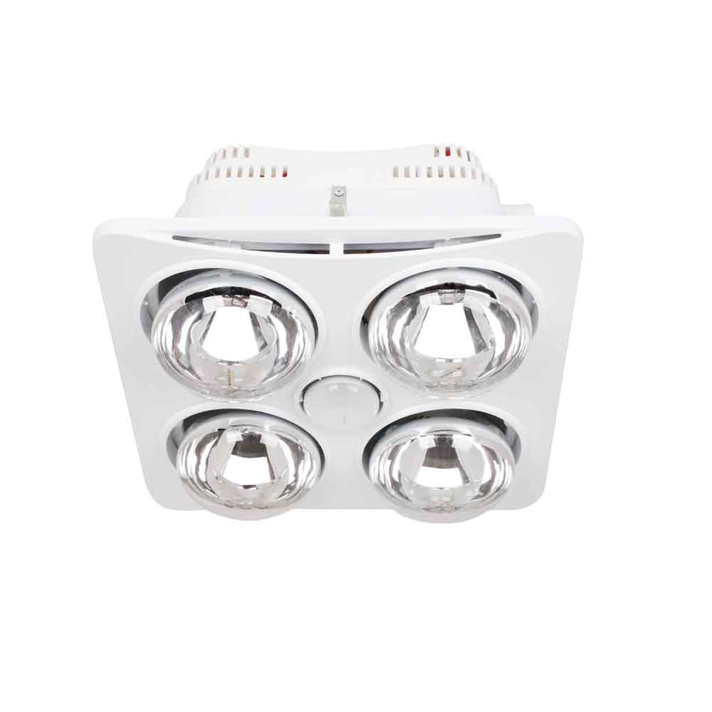 Ardene Quattro Bathroom Heater/Light/Exhaust Fan 3-in-1 White - BS124CSWWH