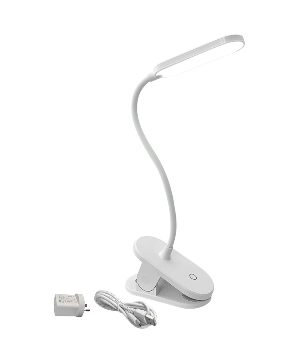 BUDDY: LED Rechargeable Portable Touch Clip Lamp- BUDDY