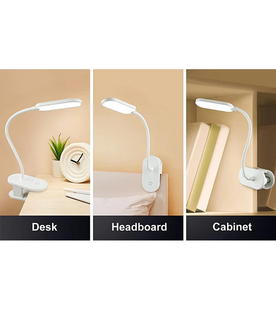 BUDDY: LED Rechargeable Portable Touch Clip Lamp- BUDDY