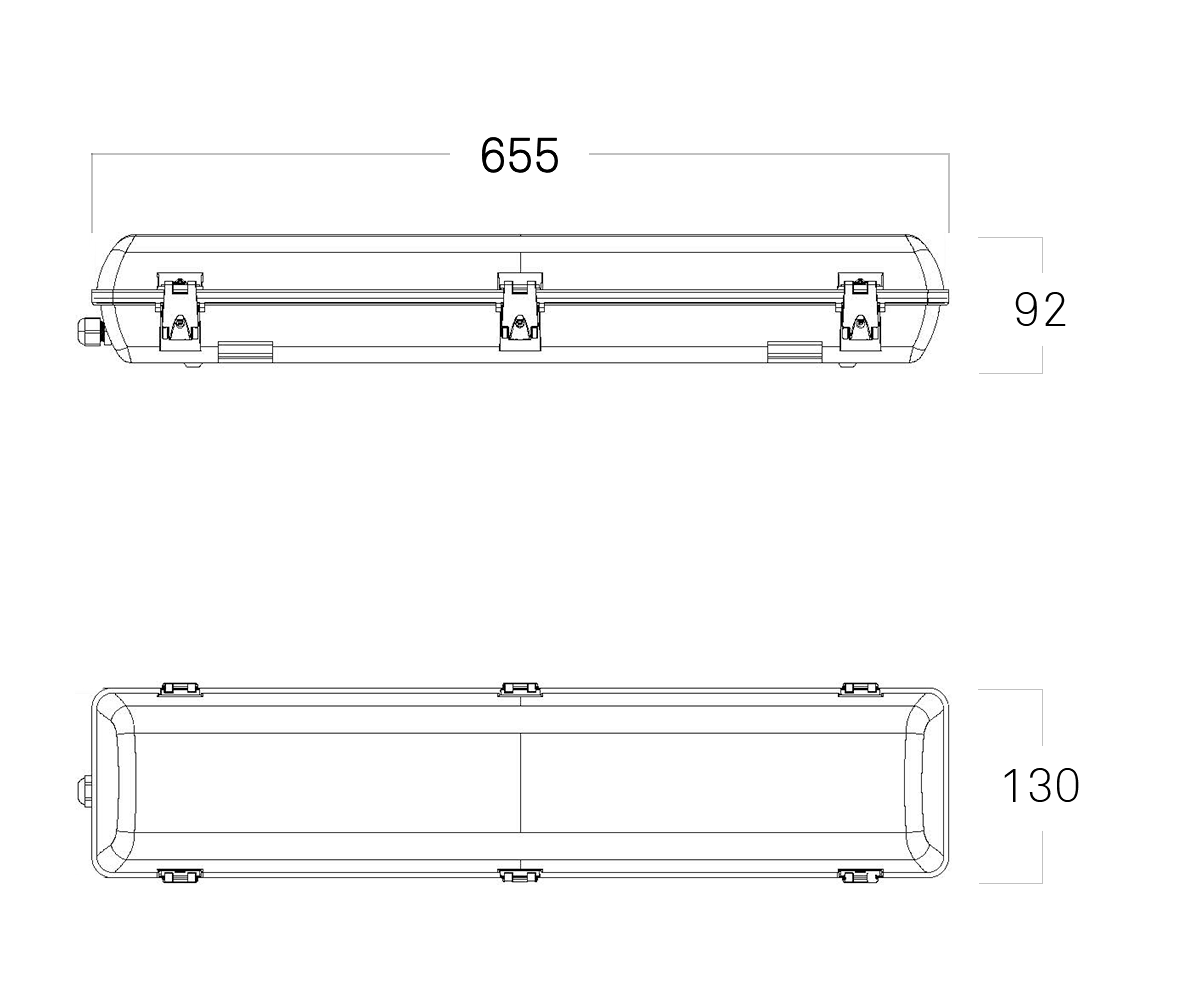 18W BWP ECO LED Weatherproof Batten Gen 2
