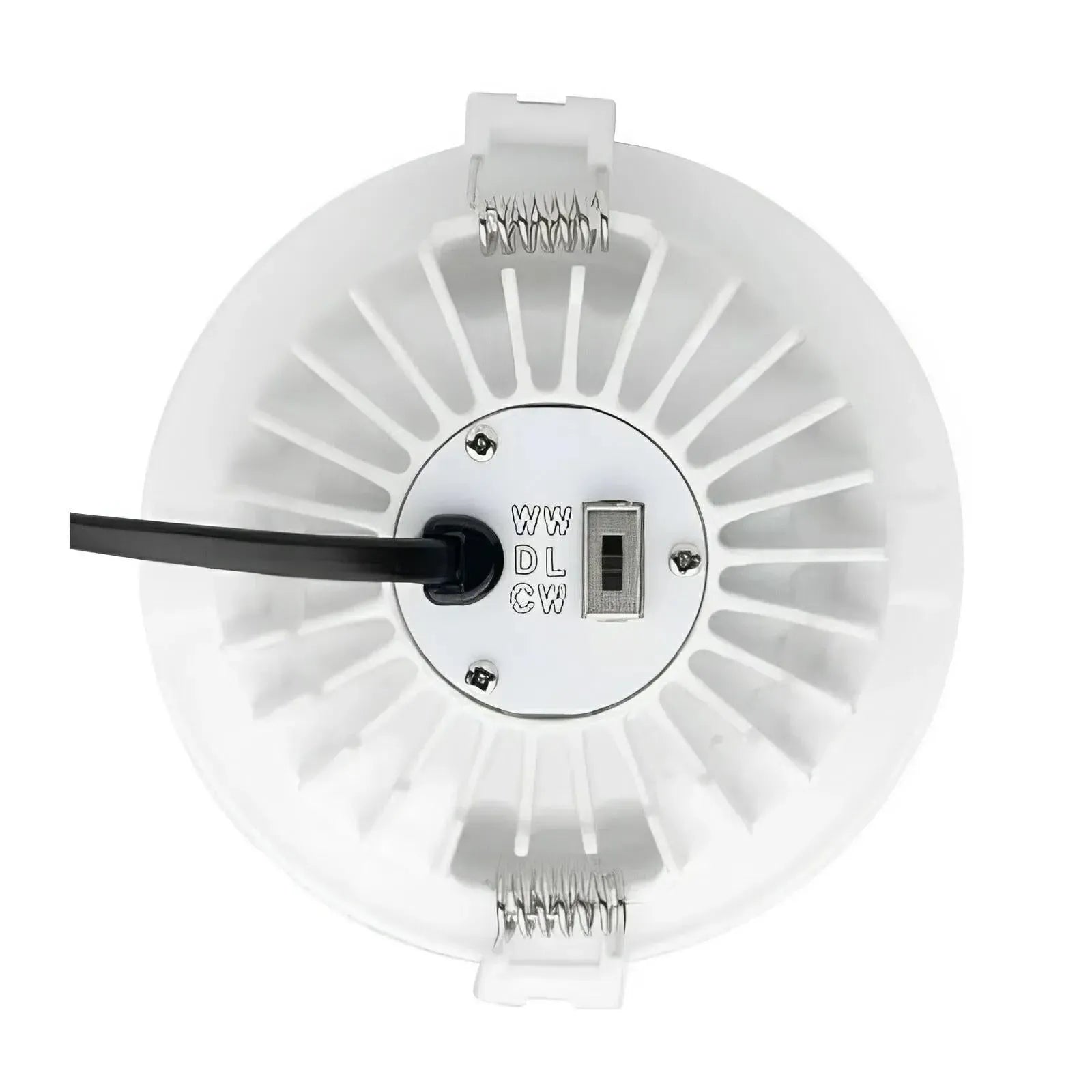90mm 10W Tri-Colour LED Downlight – Black, White, Silver