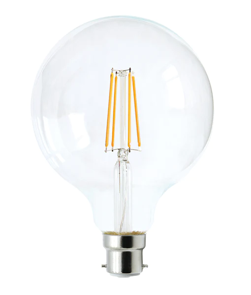 G125 LED Filament Dimmable Globes Clear Diffuser (8W)-CF22DIM