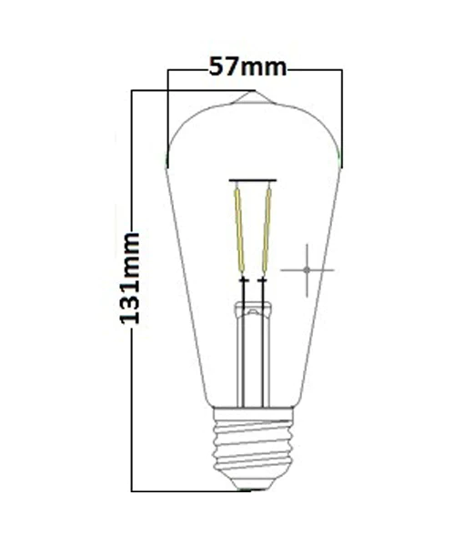 ST57 LED Filament Globes- CF6A