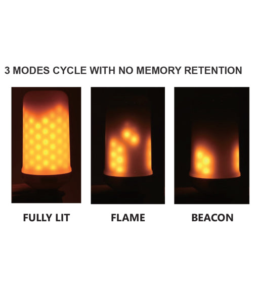 GLOBE LED BC FIRE 5W 3 modes (Fully lit / Flame / Beacon) 1300K OPAL GLASS 230D (150 Lumens) WTY 2YR