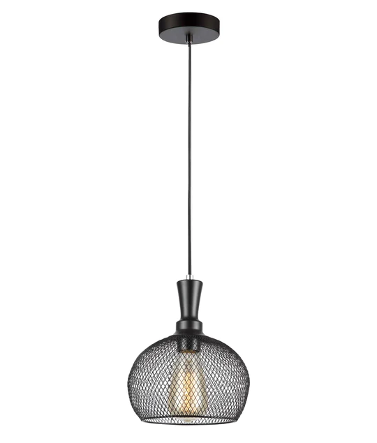 PENDANT ES 72W BLK SML MESH WINE GLASS SML CHEVEUX2 Cla Lighting