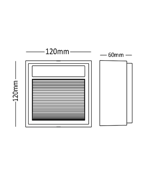 Square Exterior LED Surface Mounted Wall Lights IP65- CLA4186C