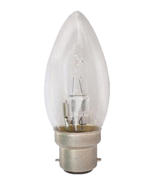 CLA LIGHTING HALOGEN GLOBE SBC CANDLE 18W CLR 2800K CLAHACAN18WSBCCL