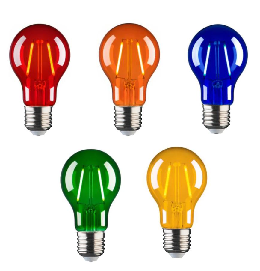 2w Colour globes e27 Festoon