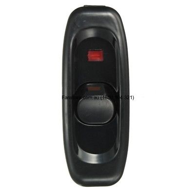 Compact Black Plastic In-line Cord Light Lamp Switch With Indicator