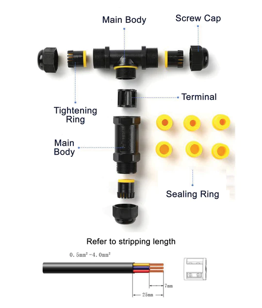 CONN: Waterproof Connector IP68  CONN006