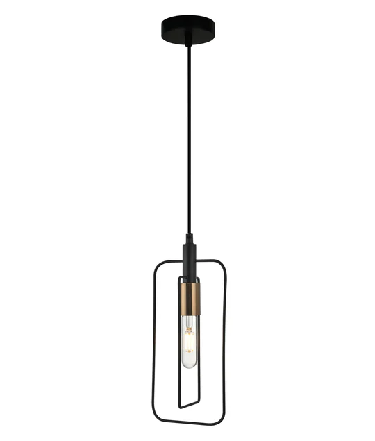 CONTOUR Black Wire Rectangular Shape Pendant Light- CONTOUR2
